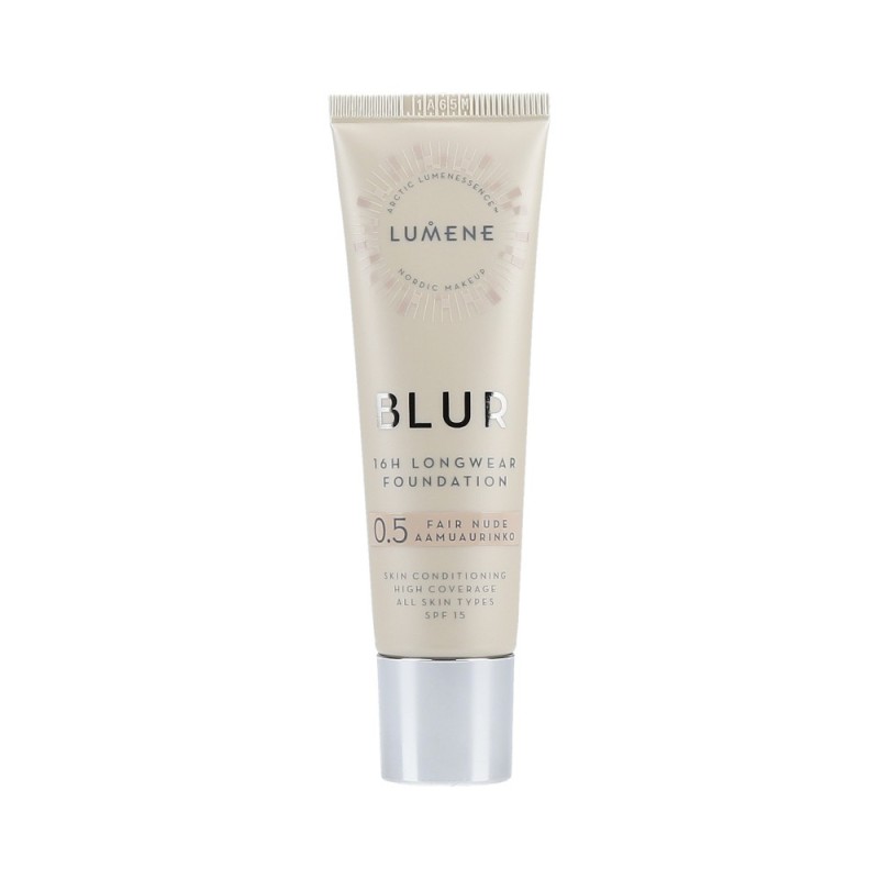 LUMENE BLUR FOUNDATION Long-lasting for all skin types 0,5 Fair Nude  30ml