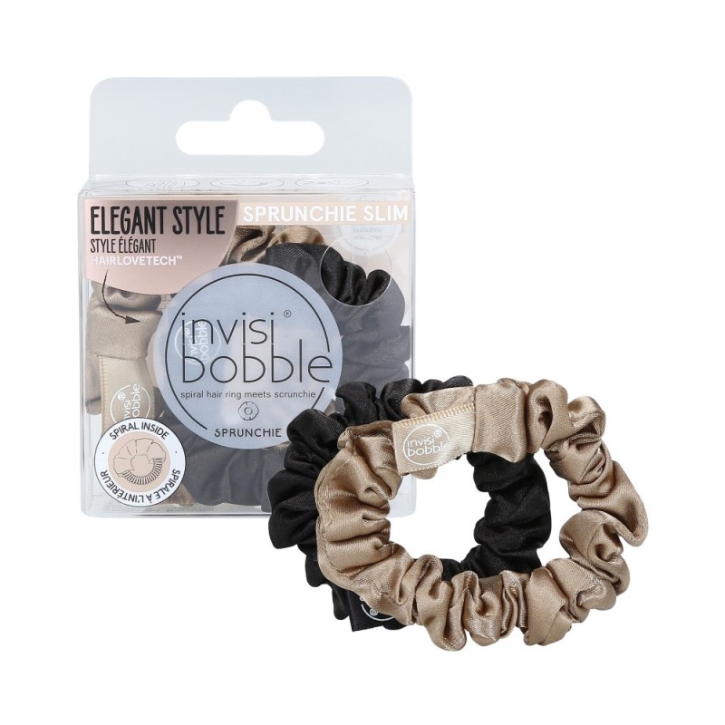 INVISIBOBBLE SPRUNCHIE Velvet scrunchie Slim True Golden 2-pack