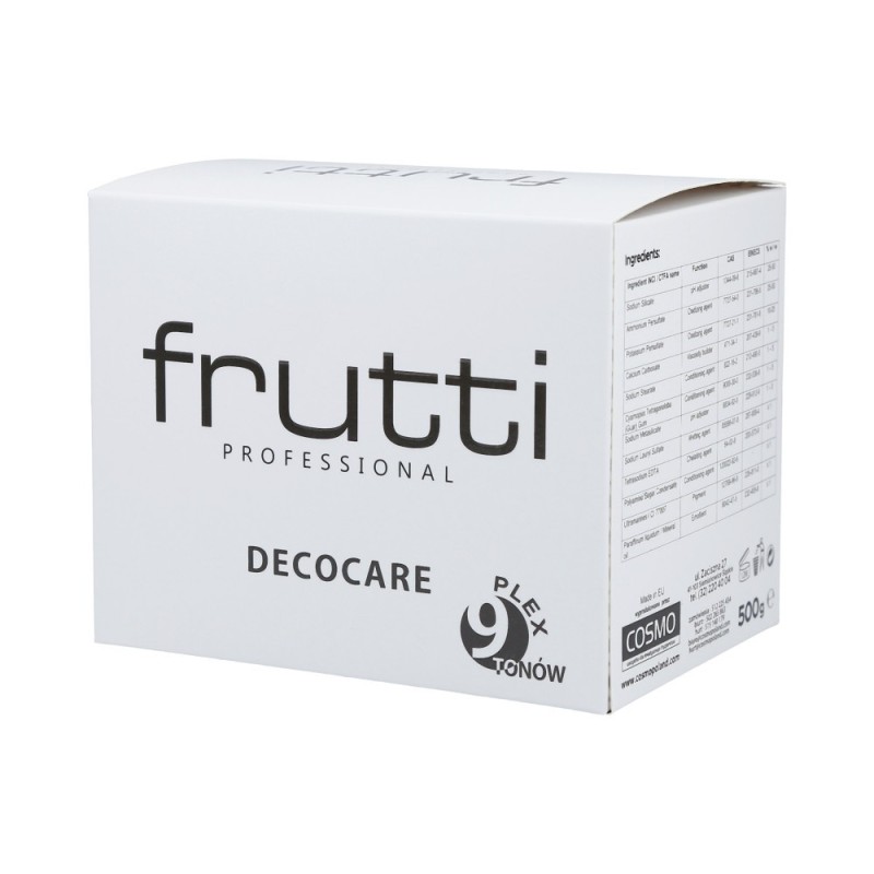 FRUTTI PROFESSIONAL Decocare Plex 9 tone brightener 500g