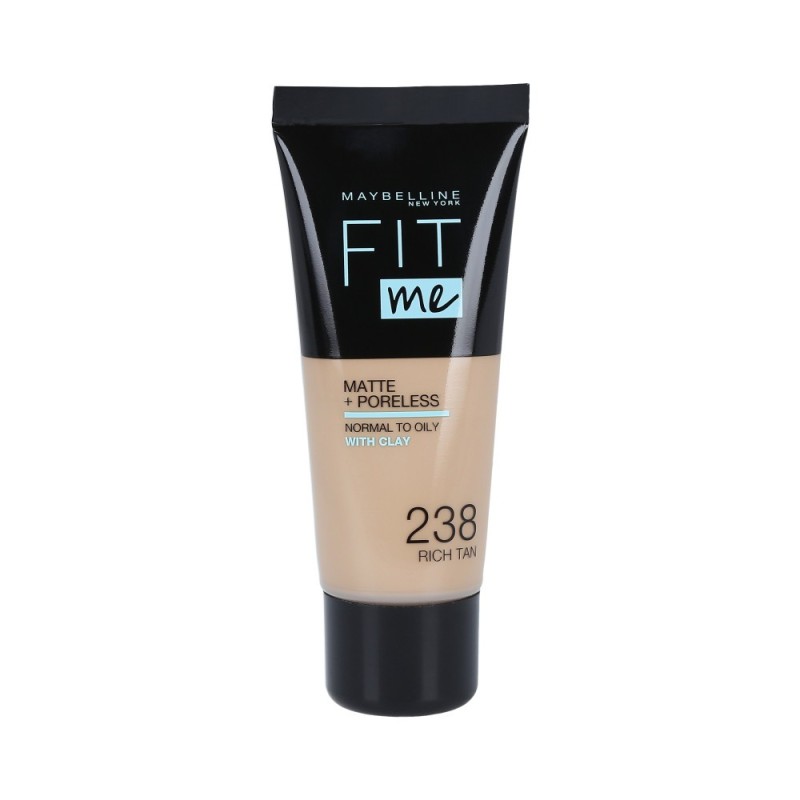 MAYBELLINE FIT ME Matte & Poreless Foundation 238 Rich Tan 30ml