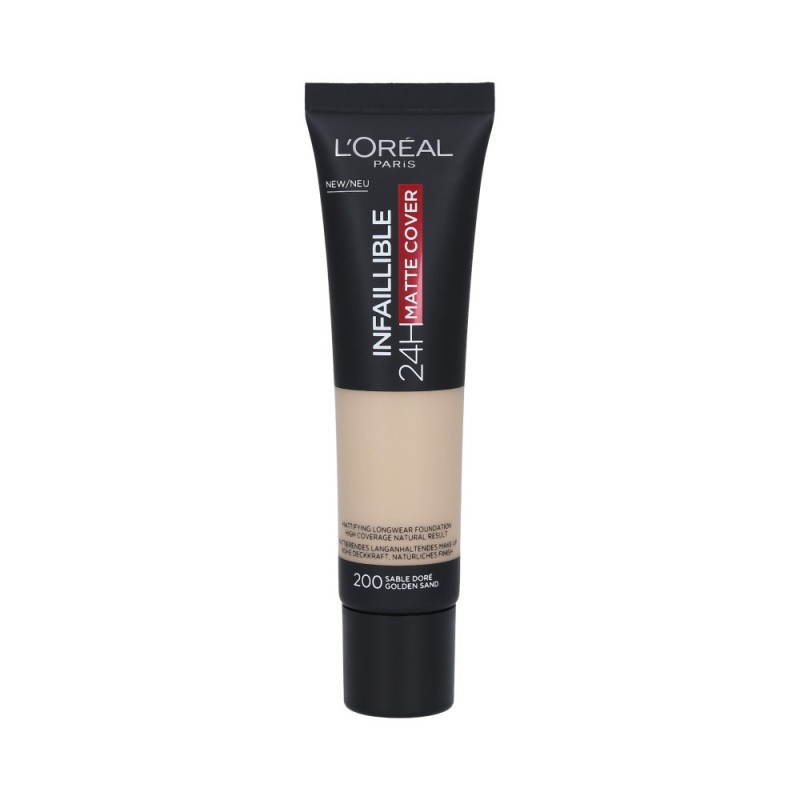 L’OREAL PARIS INFAILLIBLE 24h Matte Cover Foundation SPF18 200 Golden Sand 30ml