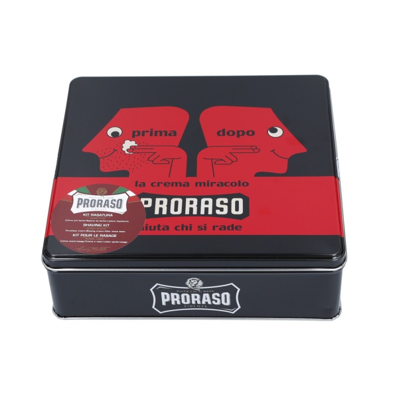 PRORASO RED VINTAGE PRIMADOPO Set of shaving cosmetics