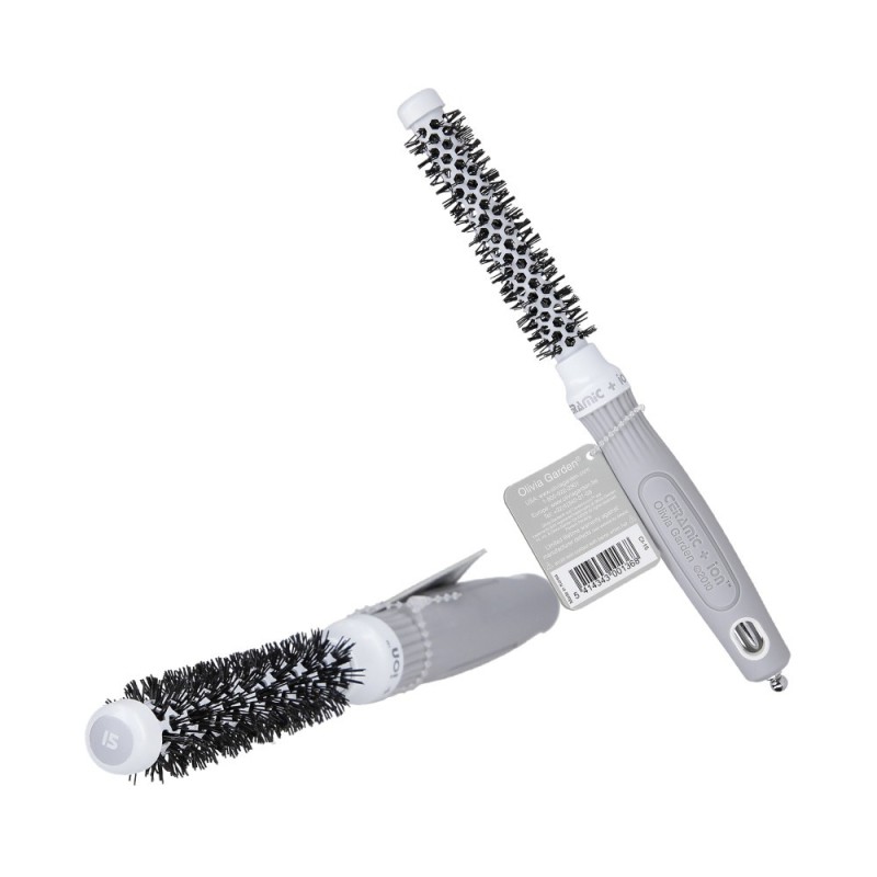 OLIVIA GARDEN CERAMIC ION Silver ceramic hair styling brush CI-15