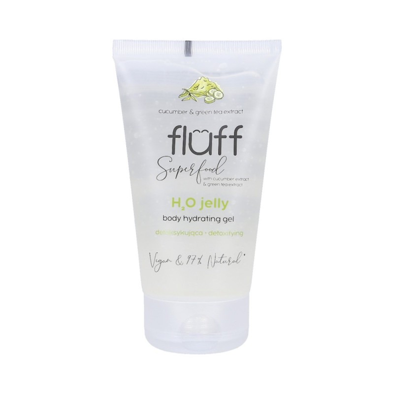 FLUFF H₂O Detoxifying gel water Cucumber and Green Tea 150ml