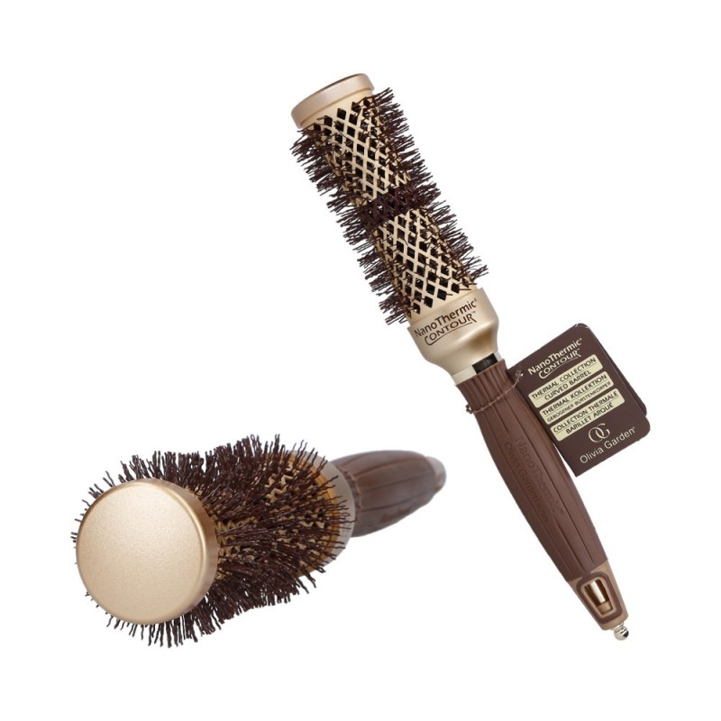 OLIVIA GARDEN NANO Thermal ceramic brush with ionization function and 32mm tourmaline