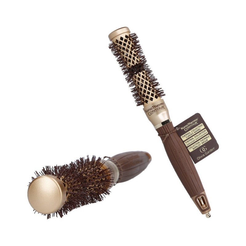 OLIVIA GARDEN NANO Thermal ceramic brush with ionization function and 22mm tourmaline