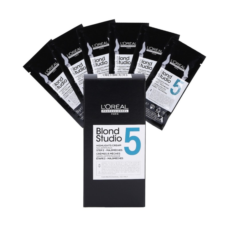 L'OREAL PROFESSIONNEL BLOND STUDIO Brightening cream for balayage and highlights in sachets 6x25g