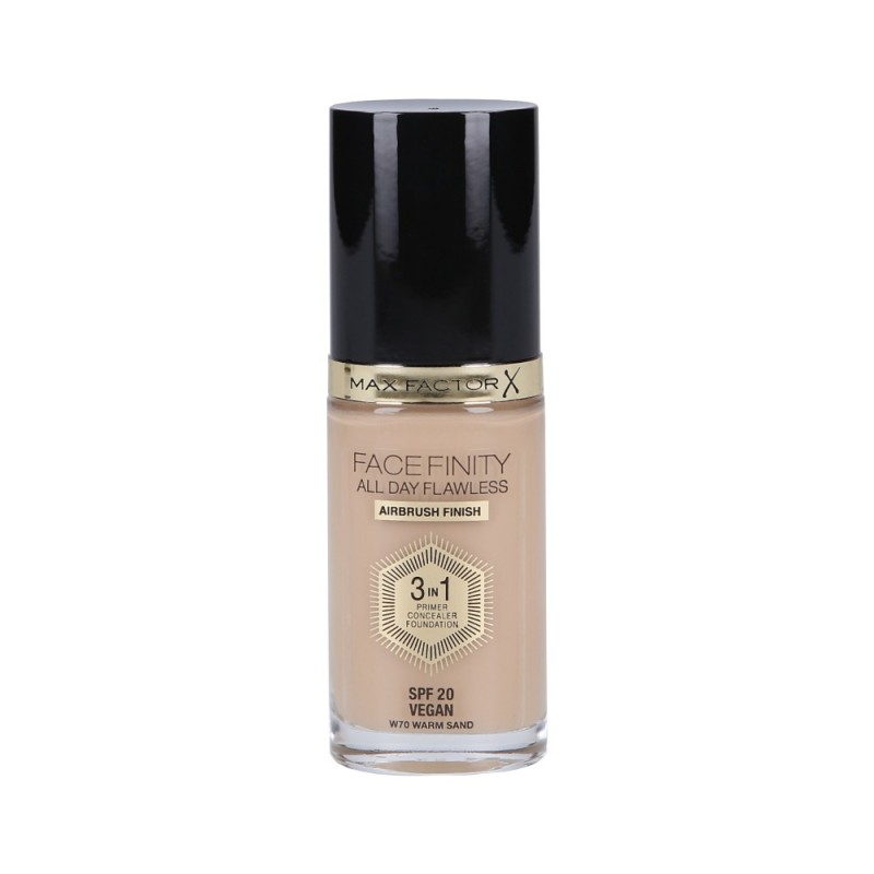 MAX FACTOR FACEFINITY 3in1 All Day Flawless Foundation SPF20 70 Warm Sand 30ml