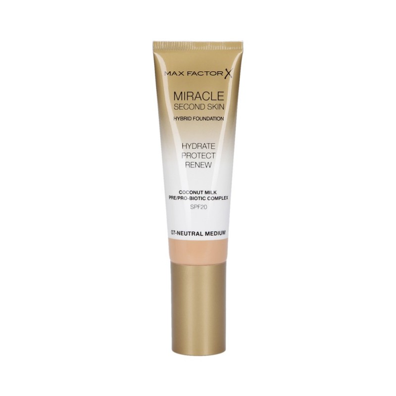 MAX FACTOR MIRACLE Second Skin Foundation SPF20 007 Neutral Medium 30ml