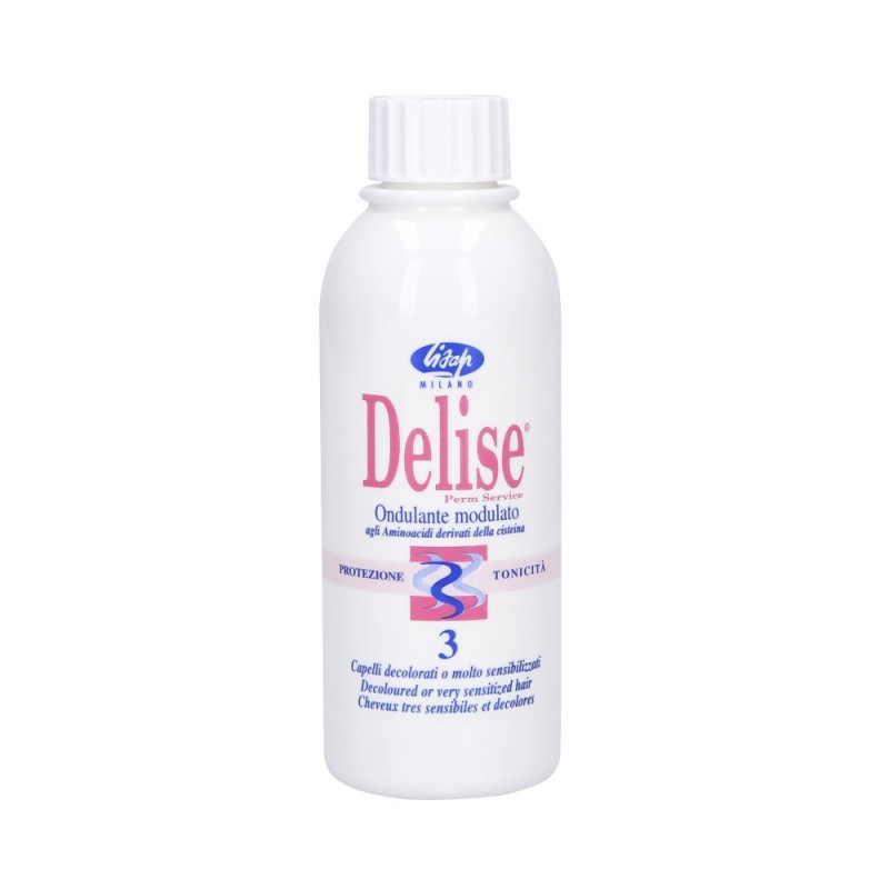 LISAP DELISE Permanent wave lotion 3 For lightened and very delicate hair 250ml