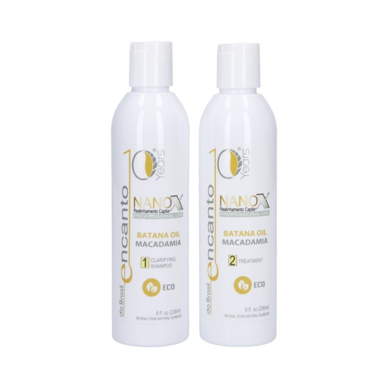 ENCANTO DO BRASIL NANOX Kit for keratin hair straightening 2x236ml
