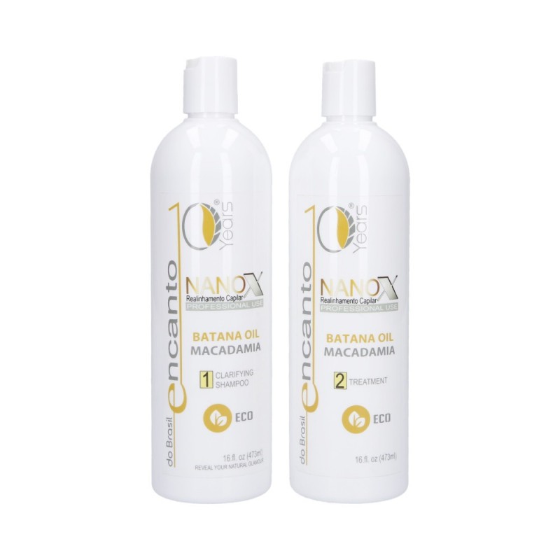 ENCANTO DO BRASIL NANOX Kit for keratin hair straightening 2x473ml