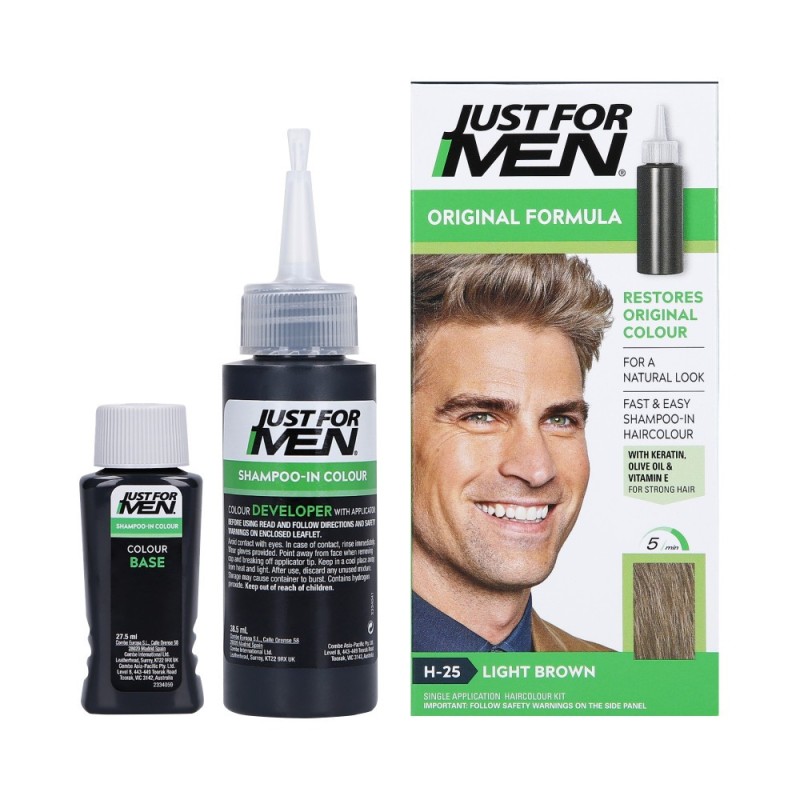 JUST FOR MEN LIGHT BROWN H25