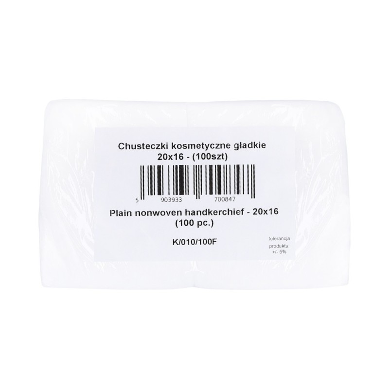 EKO-HIGIENA Smooth cosmetic wipes 20x16 (100 pieces)