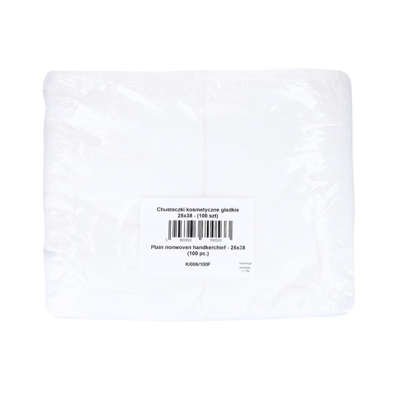 EKO-HIGIENA Smooth fleece wipes 25x38 (100 pieces)