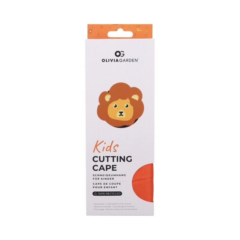 OLIVIA GARDEN Hairdressing cape for children Leo Orange