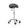 SAKAI MEMORYFOAM barber stool , black, size L
