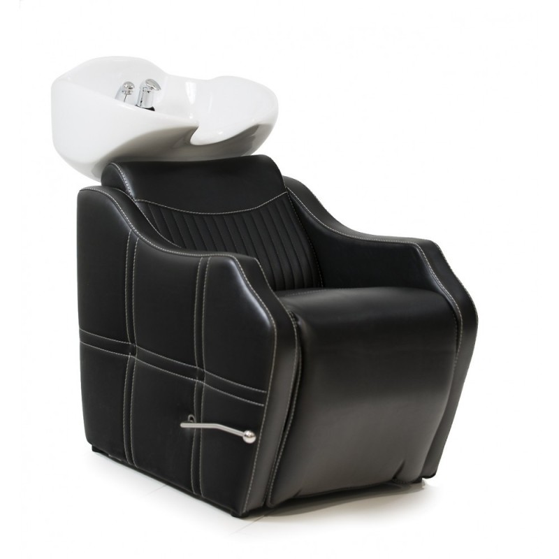 SAKAI ATLANTIS Washcloth with armchair, black and white