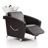 SAKAI LUXOR Washcloth with armchair and footstool, black and white