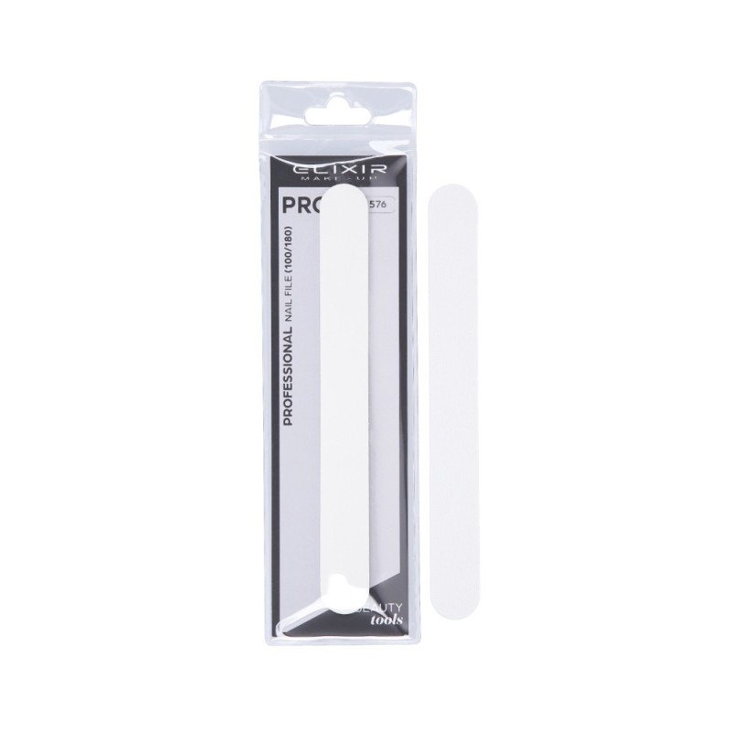 ELIXIR MAKE UP Double-sided nail file 576 White, 100/180