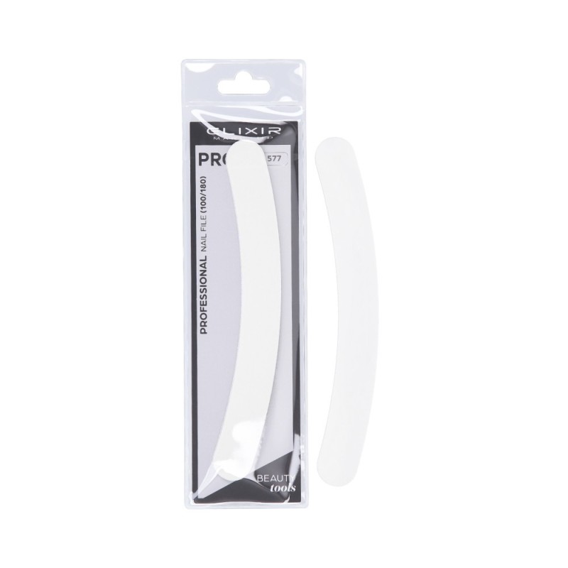 ELIXIR MAKE UP Double-sided nail file 577 White, 100/180