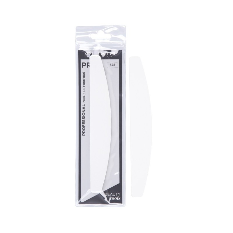 ELIXIR MAKE UP Double-sided nail file 578 White, 100/180