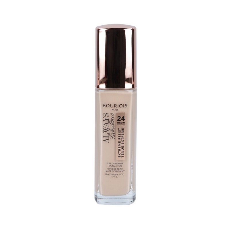 BOURJOIS ALWAYS FABULOUS Full Coverage Foundation SPF20 105 Natural Ivory 30ml