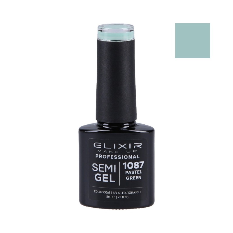 ELIXIR Hybrid nail polish 1087 PASTEL GREEN 8ml