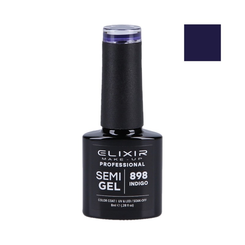 ELIXIR Hybrid nail polish 898 INDIGO 8ml