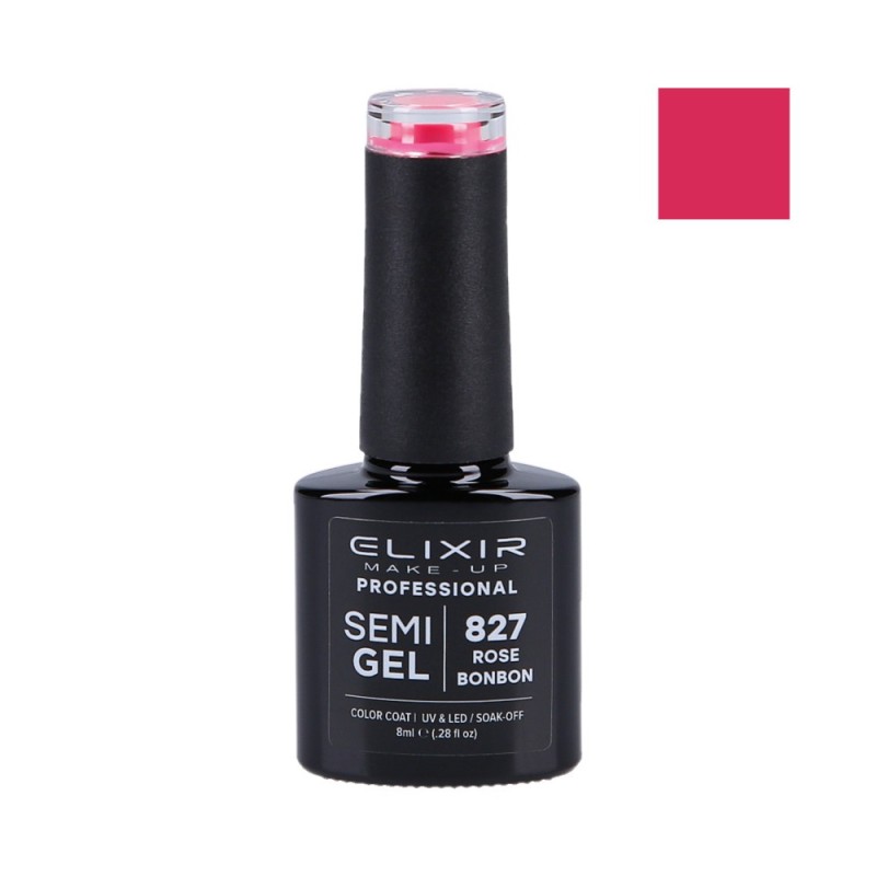 ELIXIR Hybrid nail polish 827 ROSE BONBON 8ml