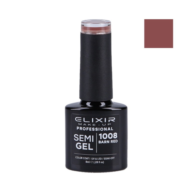 ELIXIR Hybrid nail polish 1008 BARN RED 8ml