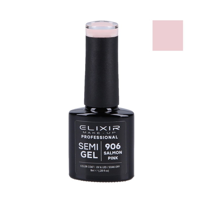 ELIXIR Hybrid nail polish 906 SALMON PINK 8ml