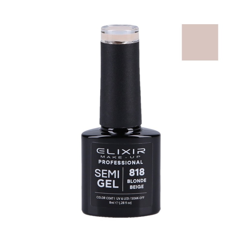 ELIXIR Hybrid nail polish 818 BLONDE BEIGE 8ml