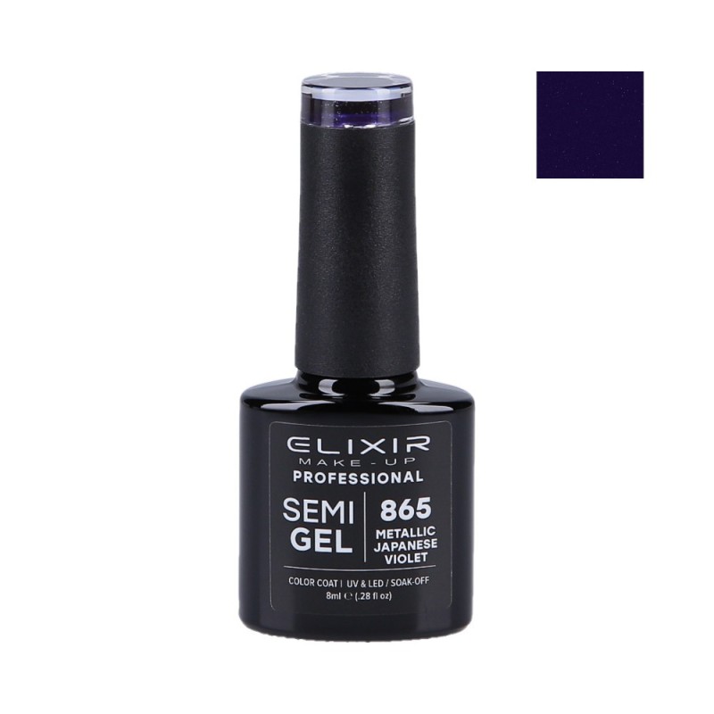 ELIXIR Hybrid nail polish 865 METALLIC JAPANESE VIOLET 8ml