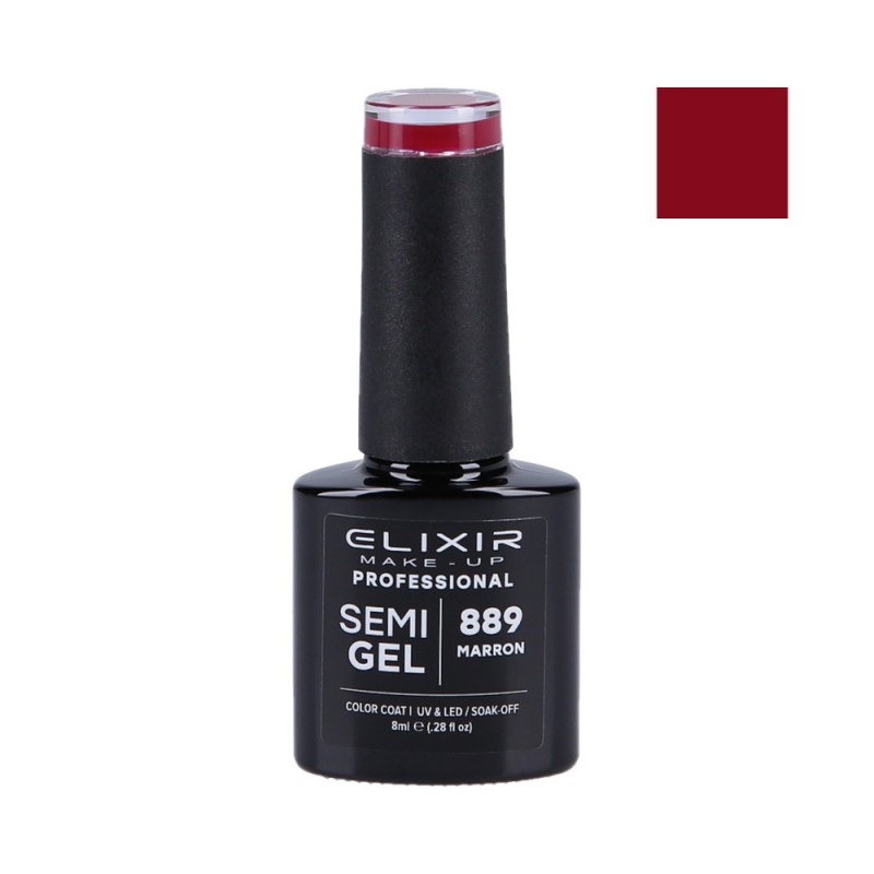 ELIXIR Hybrid nail polish 889 MARRON 8ml