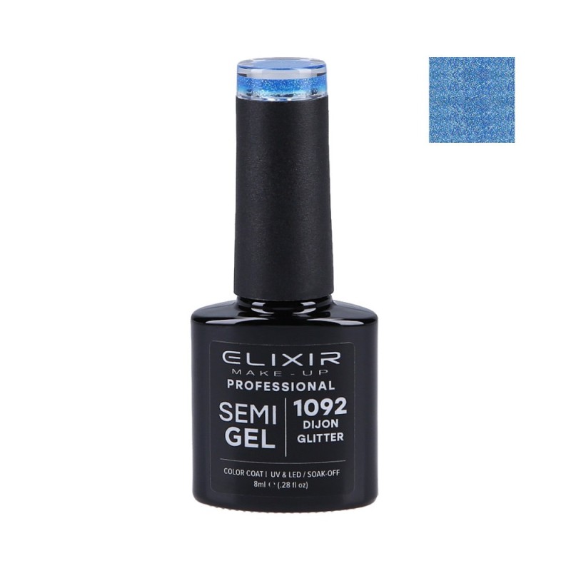 ELIXIR Hybrid nail polish 1092 DIJON GLITTER 8ml