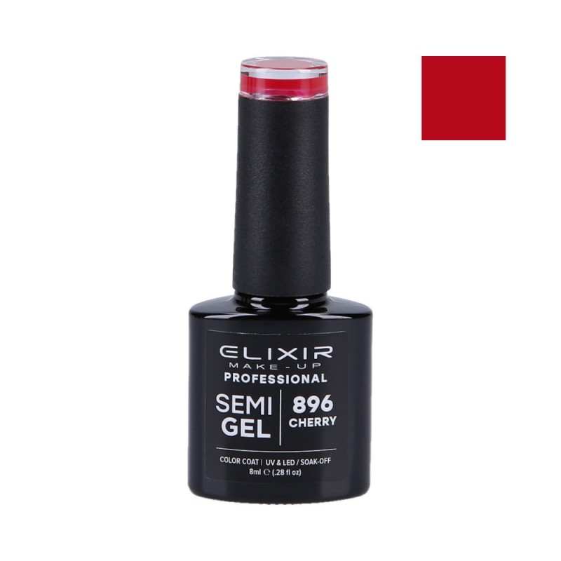 ELIXIR Hybrid nail polish 896 CHERRY 8ml