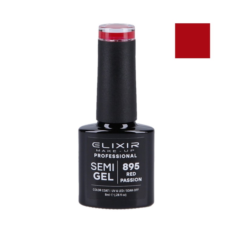 ELIXIR Hybrid nail polish 895 RED PASSION 8ml