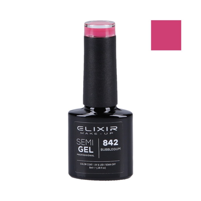 ELIXIR Hybrid nail polish 842 CADMIUM RED 8ml
