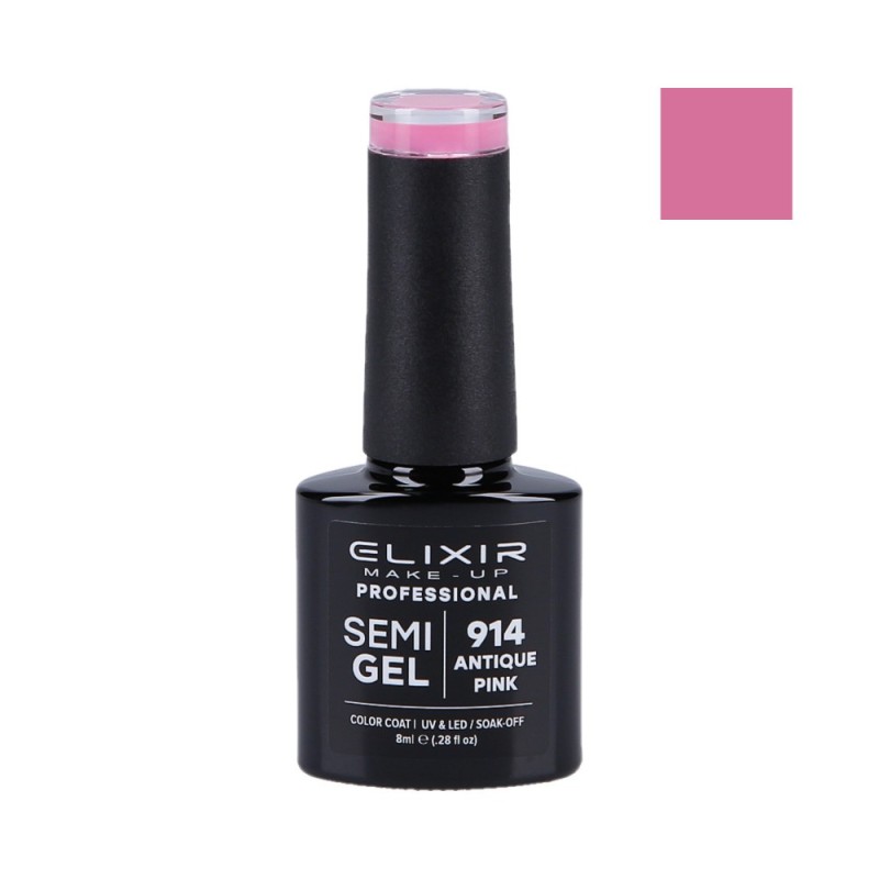 ELIXIR Hybrid nail polish 914 ANTIQUE PINK 8ml