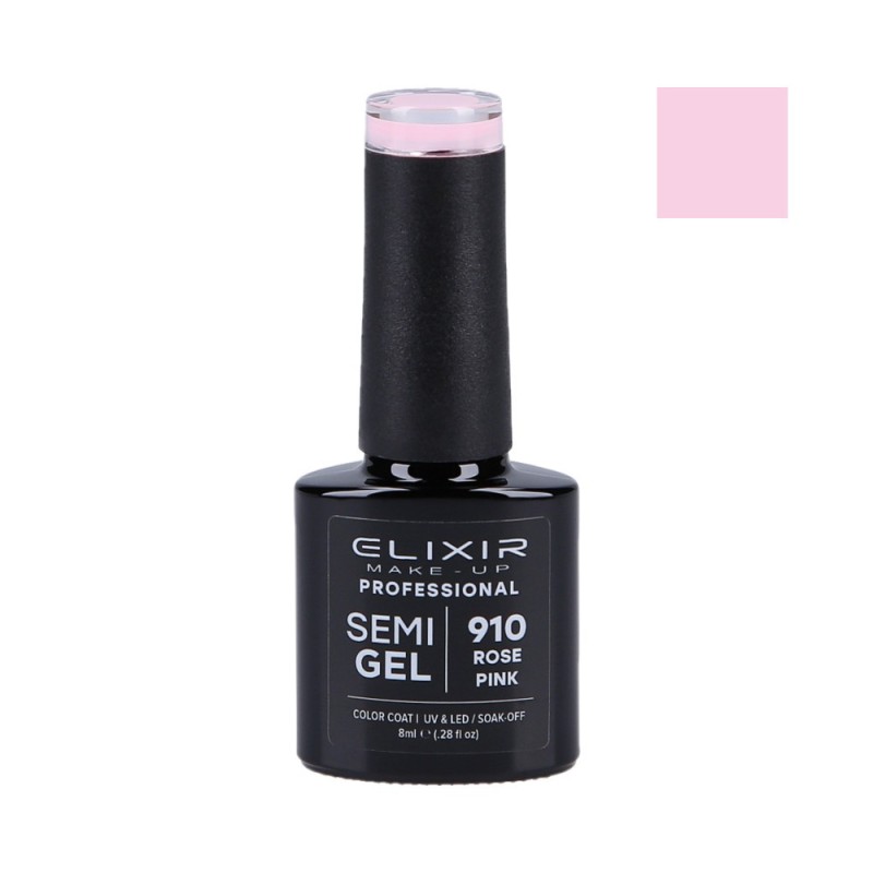 ELIXIR Hybrid nail polish 910 ROSE PINK 8ml