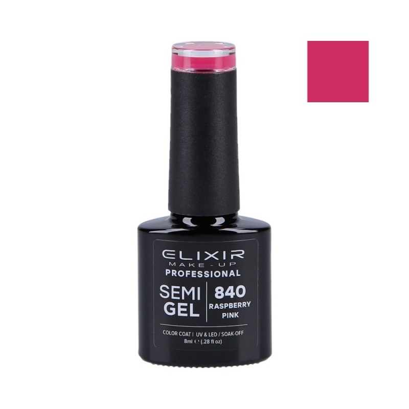 ELIXIR Hybrid nail polish 840 RASPBERRY PINK 8ml