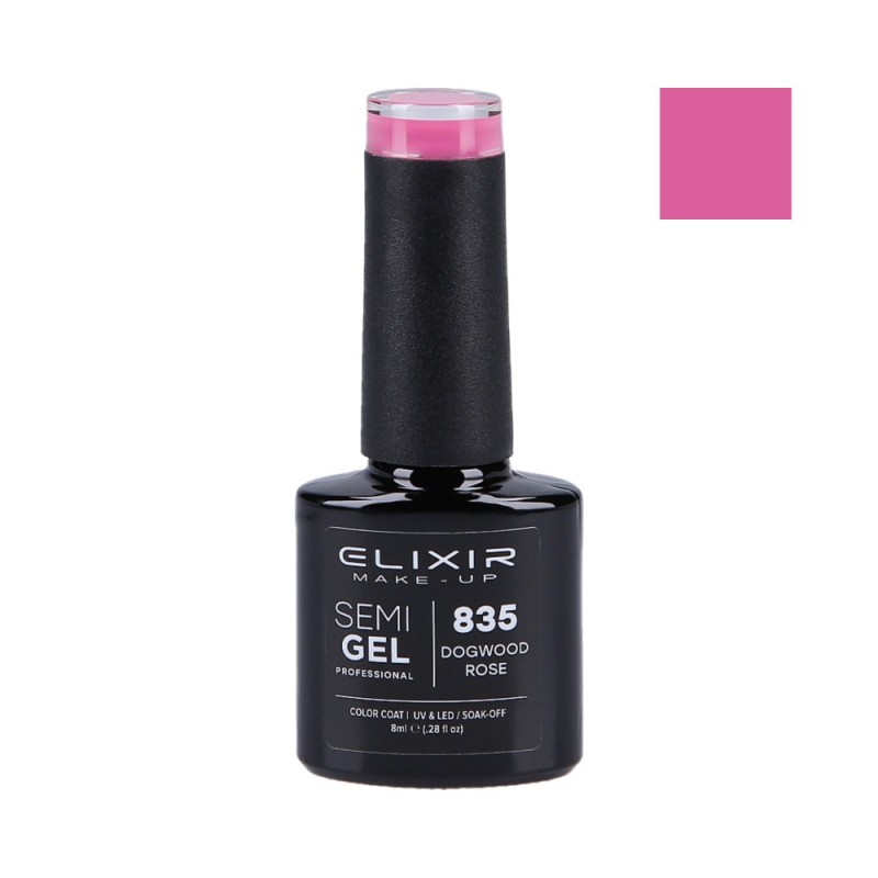 ELIXIR Hybrid nail polish 835 DOGWOOD ROSE 8ml