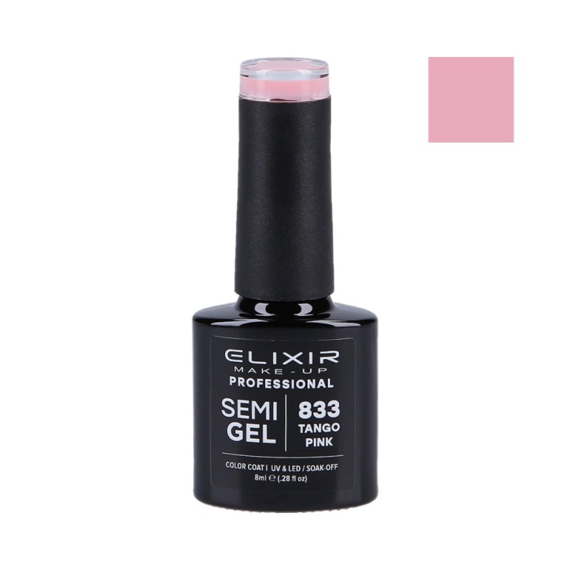 ELIXIR Hybrid nail polish 833 TANGO PINK 8ml