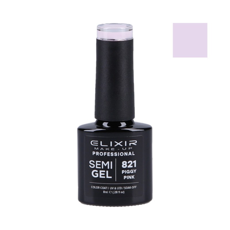 ELIXIR Hybrid nail polish 821 PIGGY PINK 8ml