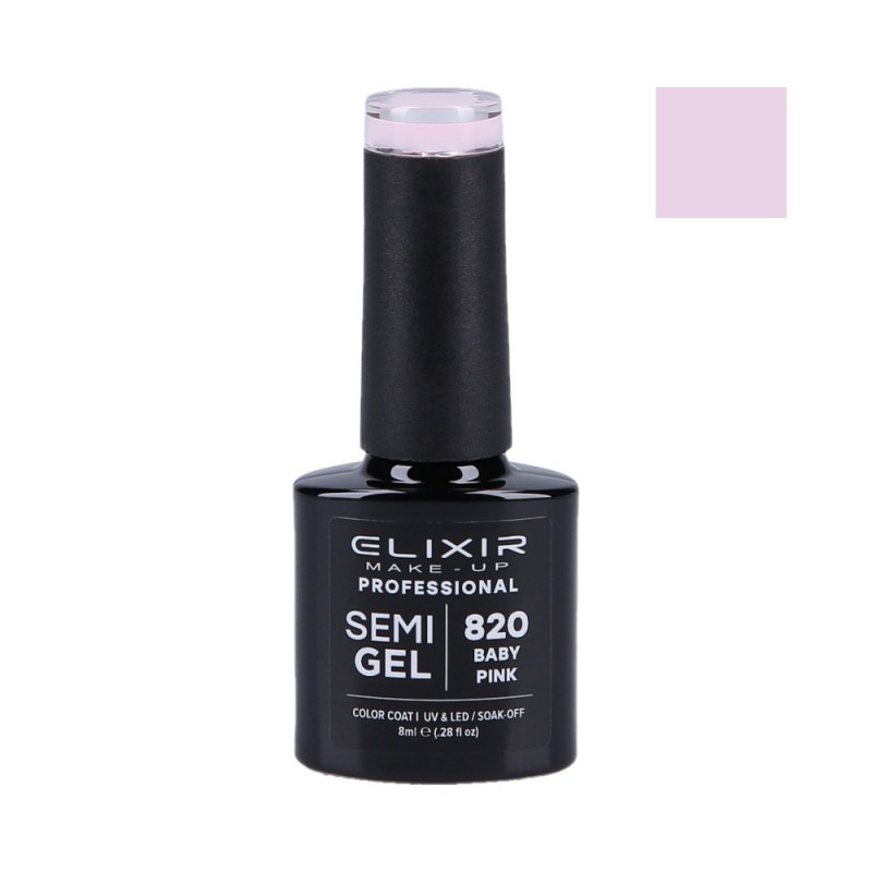 ELIXIR Hybrid nail polish 820 BABY PINK 8ml