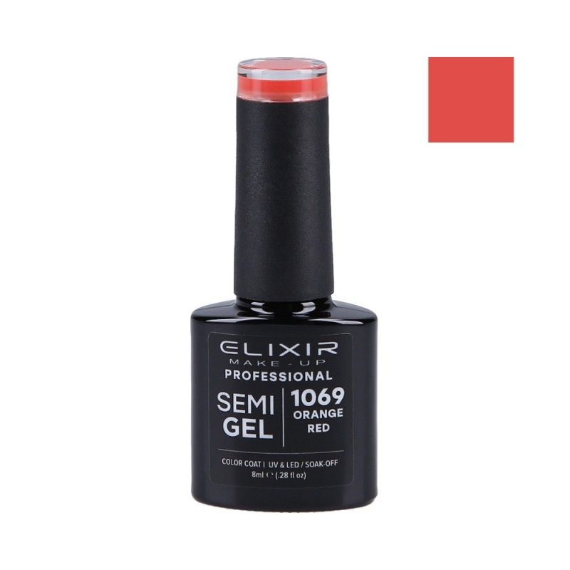 ELIXIR Hybrid nail polish 1069 ORANGE RED 8ml