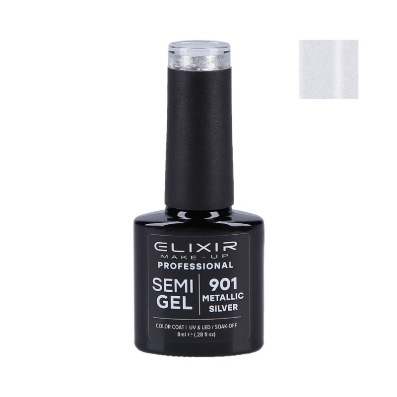 ELIXIR Hybrid nail polish 901 METALLIC SILVER 8ml