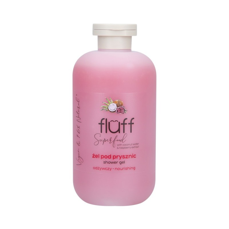 FLUFF NOURISHING Shower gel coconut and raspberry 500ml