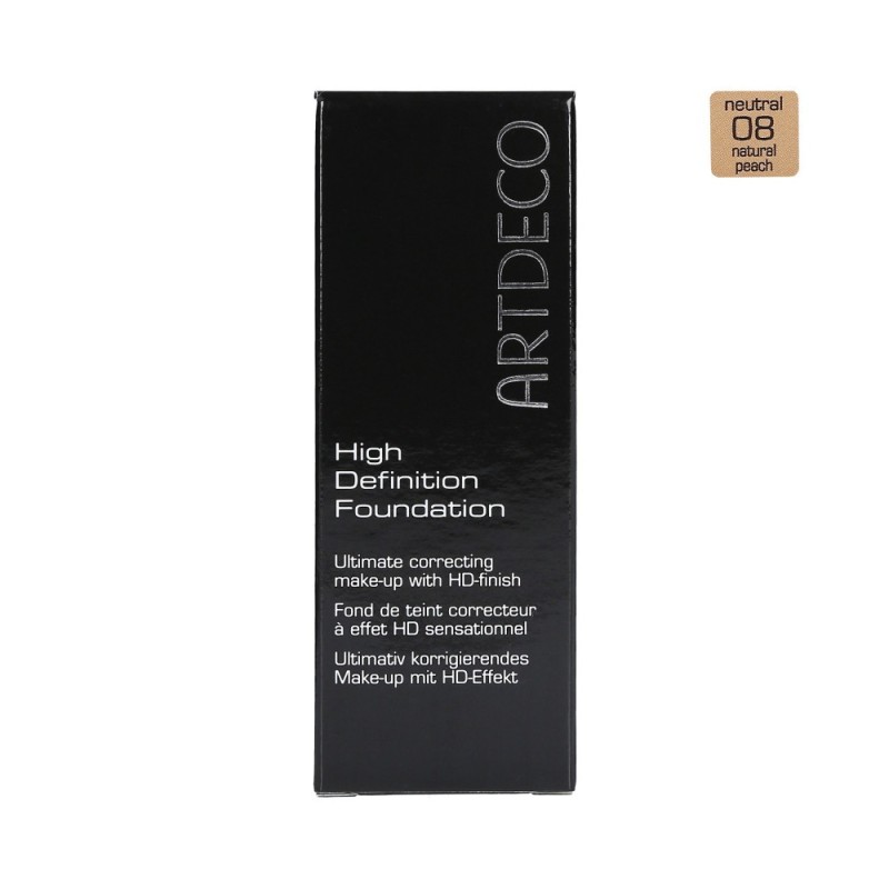 ARTDECO HD Face Foundation 8 Natural Peach 30ml